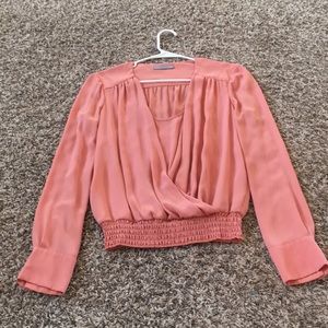 Peach blouse